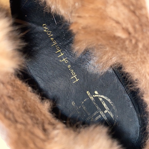 HOUSE OF HARLOW 1960 Women's Brown Maddox Fur Lined Booties - Black/ Brown - Picture 8 of 10